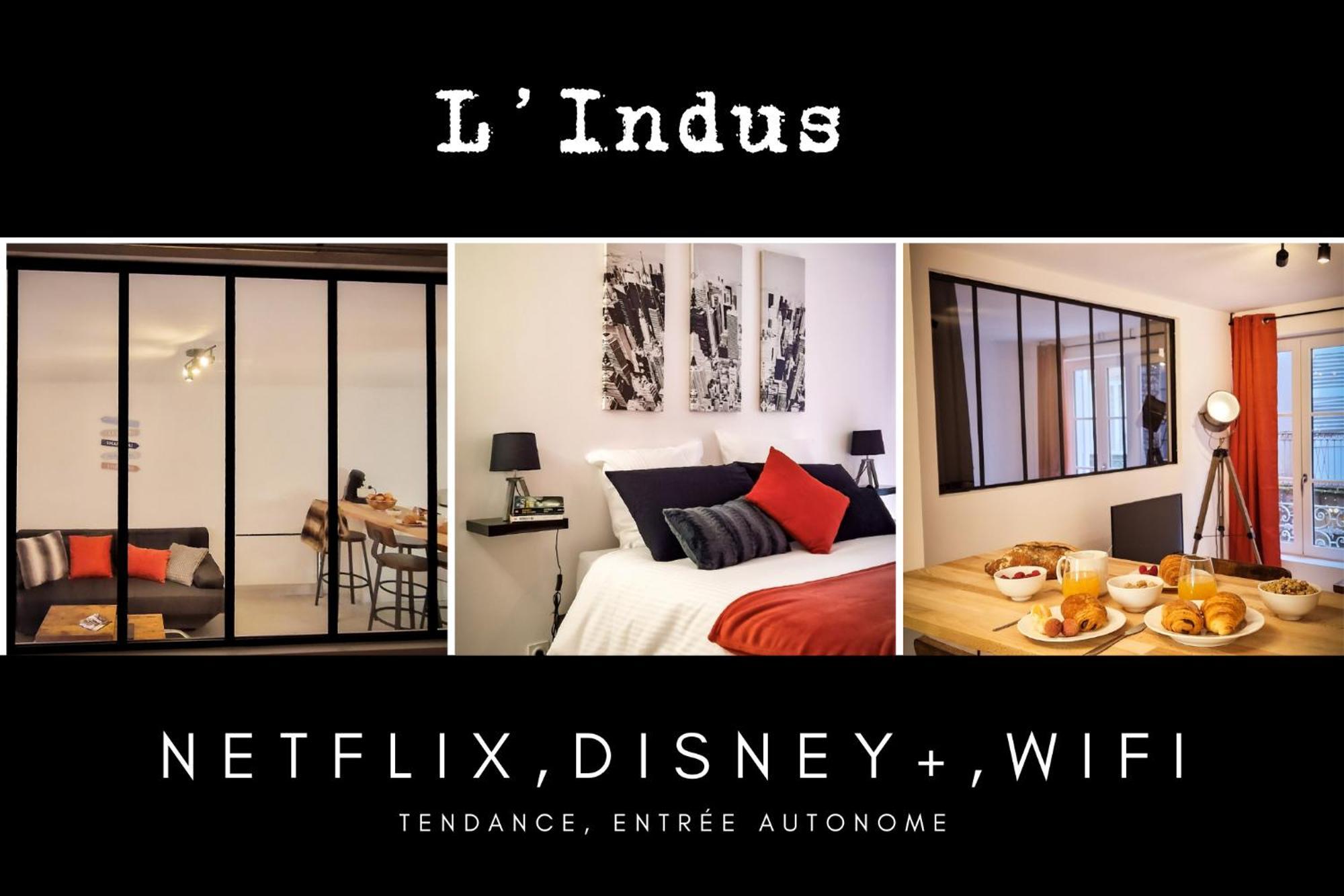 L'Indus 3 Etoiles Wifi, Netflix, Disney, Coeur De Bastide Villefranche-de-Rouergue Εξωτερικό φωτογραφία